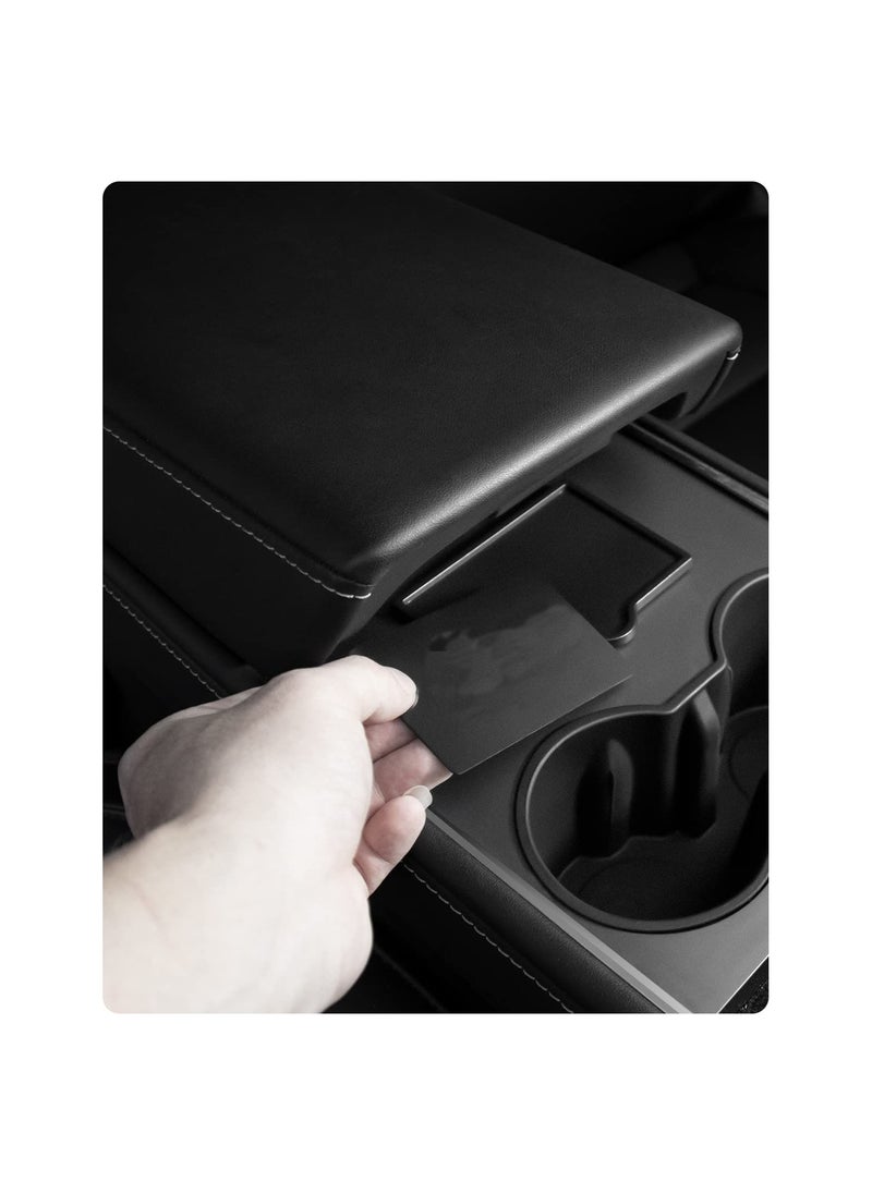 SYOSI - Key Card Holder, Fit for Tesla Model 3 Model Y Center Console Key Card Holder - Stops The Card From Sliding 2023 Upgrade, Perfectly Fit 2016-2023 Tesla Model 3 Model Y Vehicles - Image 1