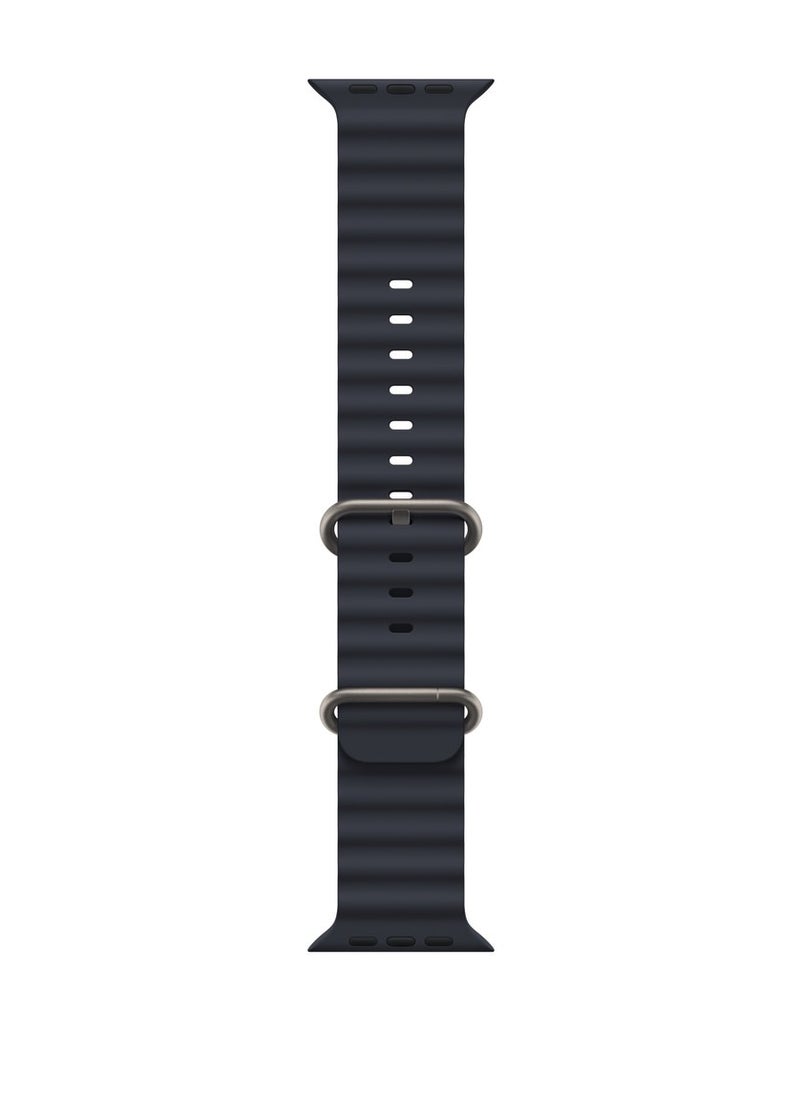 Generic - Ocean Band Compatible With Apple Watch 49mm 45mm 44mm 42mm 41mm 40mm 38mm For Women Men Breathable Waterproof Soft Silicone Sport Strap - Image 1