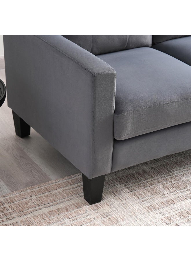 Pan Home Albus 2 Seater Sofa- Dark Grey - Image 1