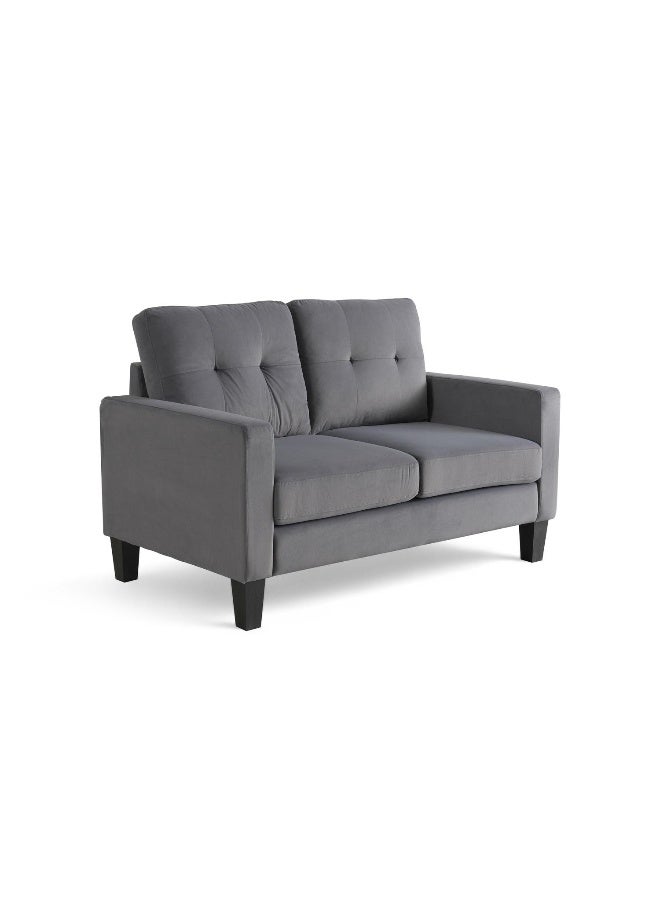 Pan Home Albus 2 Seater Sofa- Dark Grey - Image 2