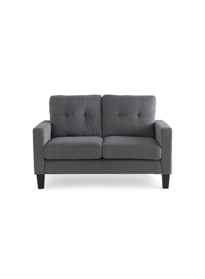 Pan Home Albus 2 Seater Sofa- Dark Grey - Image 4