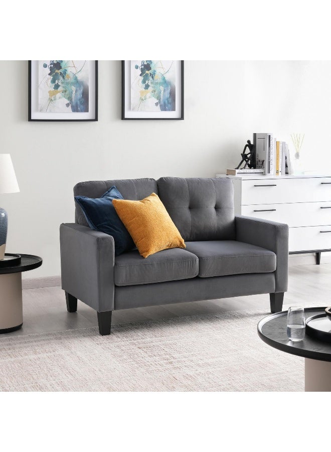 Pan Home Albus 2 Seater Sofa- Dark Grey - Image 3