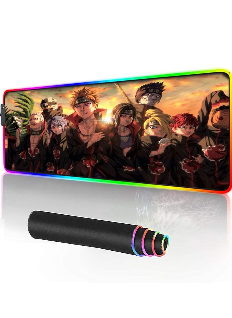 Generic - Akatsuki Organization Animi RGB XL Gaming Mouse Pad For Mouse & Keyboard Mat | (80*30cm) - Image 1