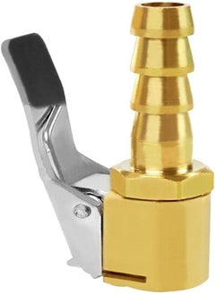 Generic Joywayus Tire Inflator Valve 5/16" Open Flow Air Chuck with Lock Connector and Stainless Steel Clamp  - Image 1