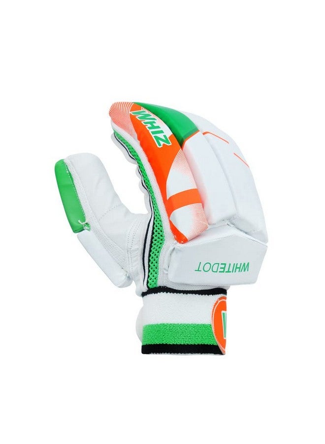 WHITEDOT SPORTS Whitedot Whiz Leather Cricket Batting Gloves, Multicolor, Suitable for Beginner and Intermediate Players, Youth RH - Image 3