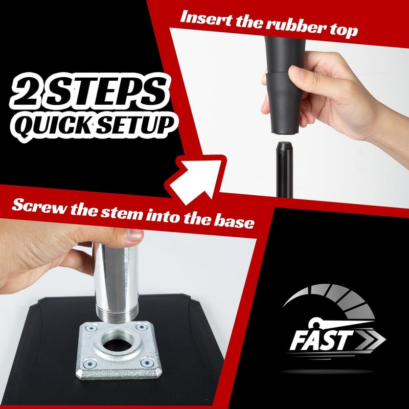JASCOPRO Portable Batting Tee for Baseball/Softball - Height Adjustable 24-46 inches - Image 5