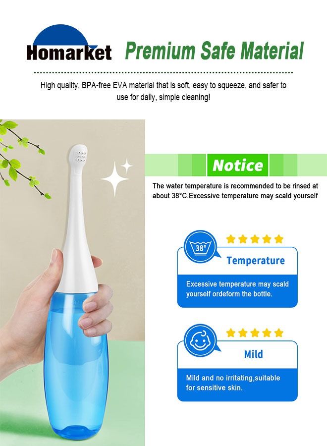 waterpulse Portable Travel Bidet Portable Bidet for Toilet Handheld Postpartum Perineal Cleansing Childbirth Cleaner - for Outdoor,Camping,Travling,Personal Hygiene, with Travel Bag, 450 ml Capacity - Image 3