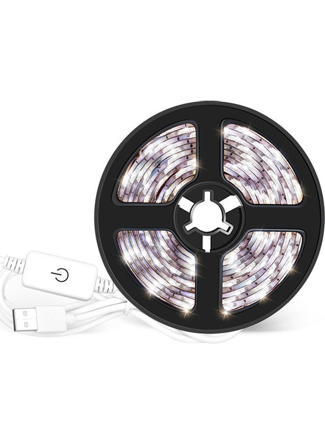 NIBEMINENT USB Dimmable 30 LEDs Strip Light Touching Control White 0.5meter - Image 1