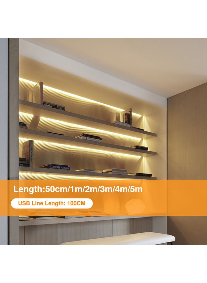 NIBEMINENT USB Dimmable 30 LEDs Strip Light Touching Control White 0.5meter - Image 2