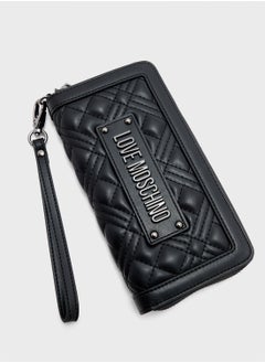 Love Moschino Quilted Zip Over Clutche  - Image 3