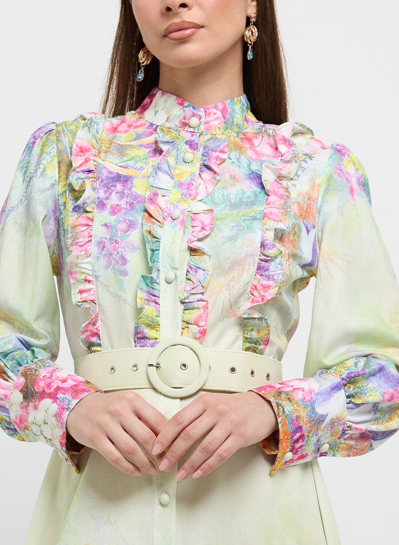 Khizana Floral Print Dress - Image 3