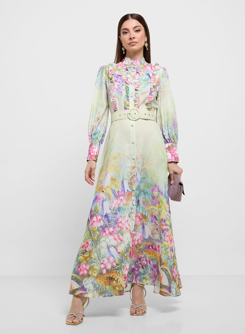 Khizana Floral Print Dress - Image 4