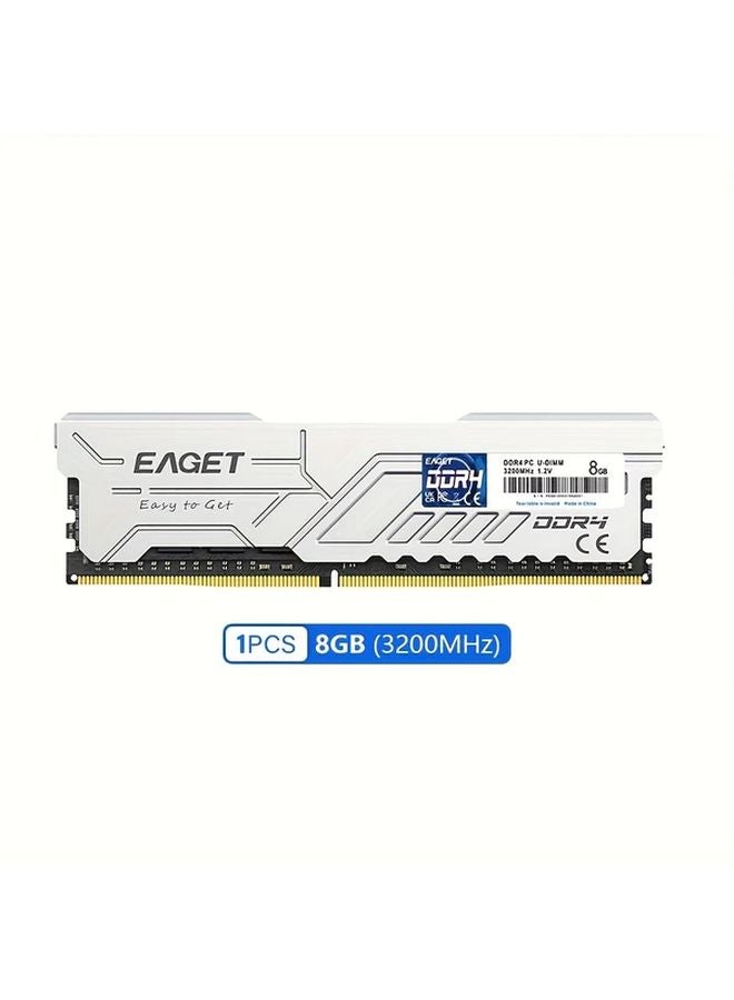 Eaget 8GB DDR4 3200MHz Desktop RAM Memory With Heatsink For AMD Intel PC Gaming - Image 1