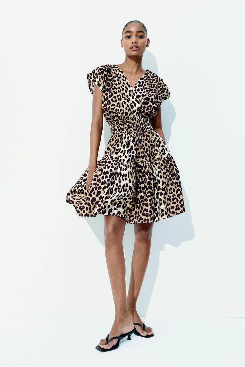 اتش اند ام فستان قطني