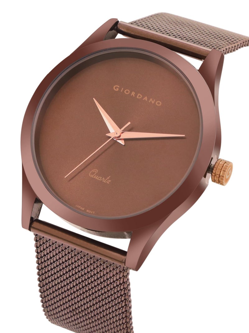 Giordano Analog Watch for Men Stylish Metal Strap| 3 Hands Mechanism with Water Resistant Wrist Watch GZ-50111 - Image 3