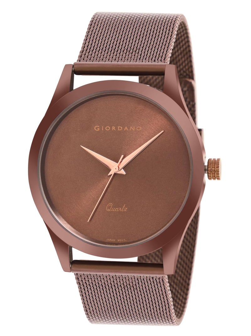 Giordano Analog Watch for Men Stylish Metal Strap| 3 Hands Mechanism with Water Resistant Wrist Watch GZ-50111 - Image 1