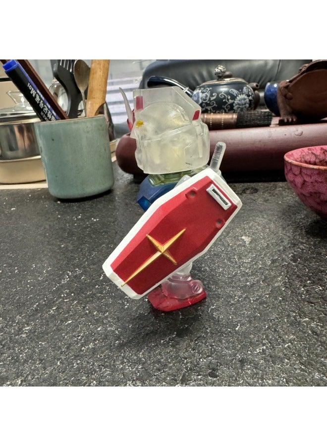 [China Version] McDonald's Joint Bubble Mart Blind Box Qmsv-mini Joint Wan Dai Yuan Zu Gundam-Color:Gundam Dedicated Shield - Image 1