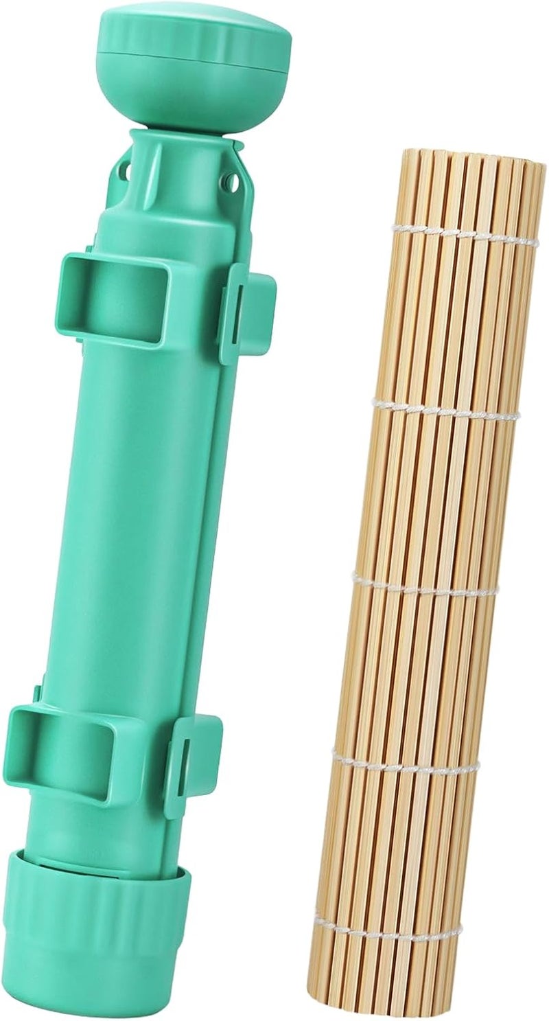 AISHN Sushi Roller 11.8 inches Sushi Bazooka Sushi Maker Chef Tool Rice Roller Durable Rice Maker Machine Mold-for Easy Sushi Cooking Cyan - Image 1
