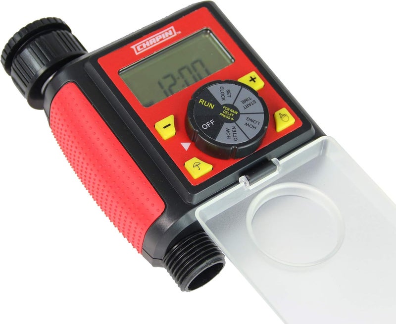CHAPIN International 41002 Single Zone Water Timer with Digital Display, Red/Black - Image 2