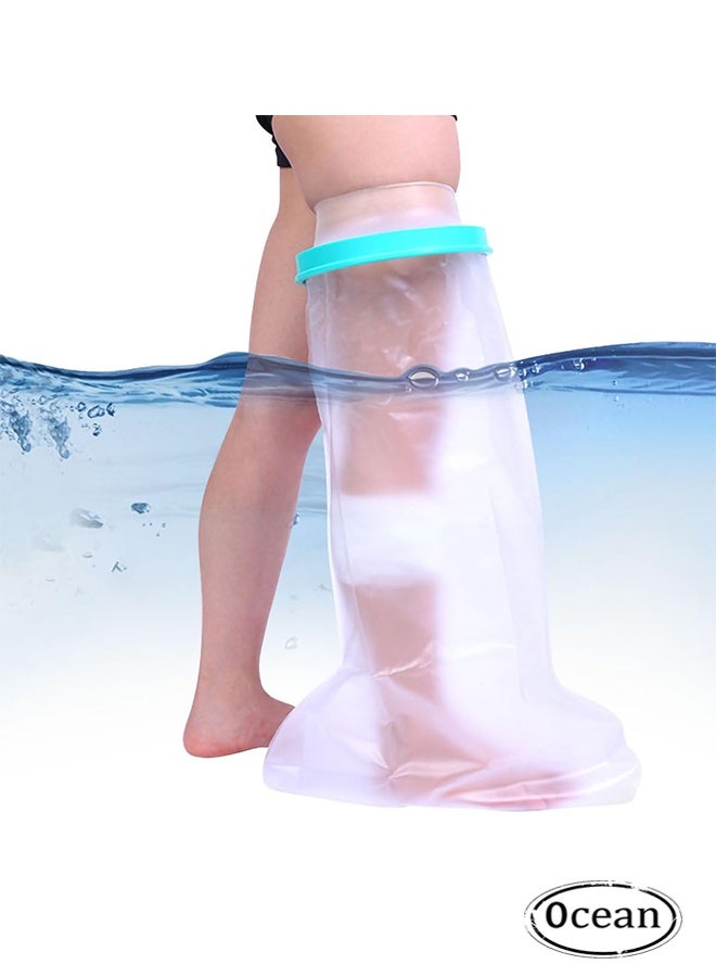 JS Waterproof Cast and Bandage Protector for Foot and Ankle, Reusable Sealed Watertight Foot Protector to Keep Wound & Bandages Dry, Cast Covers for Shower Leg Adult Foot - Image 1