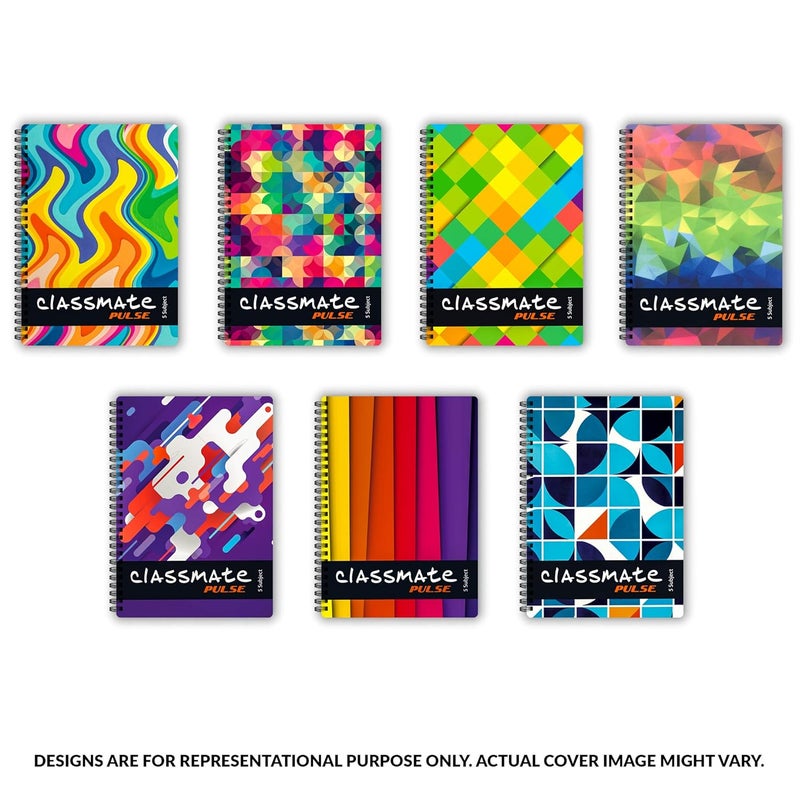 classmate Soft Cover 6 Subject Spiral Binding Notebook, Single Line, 300 Pages Soft Cover 6 Subject Spiral Binding Notebook, Unruled, 300 Pages - Image 3