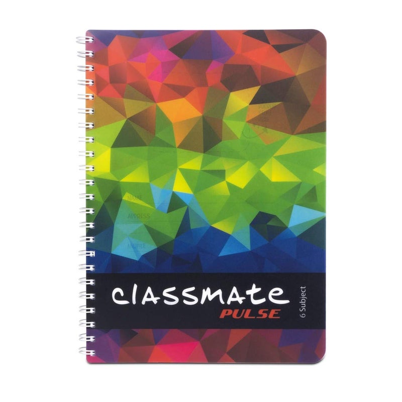 classmate Soft Cover 6 Subject Spiral Binding Notebook, Single Line, 300 Pages Soft Cover 6 Subject Spiral Binding Notebook, Unruled, 300 Pages - Image 2