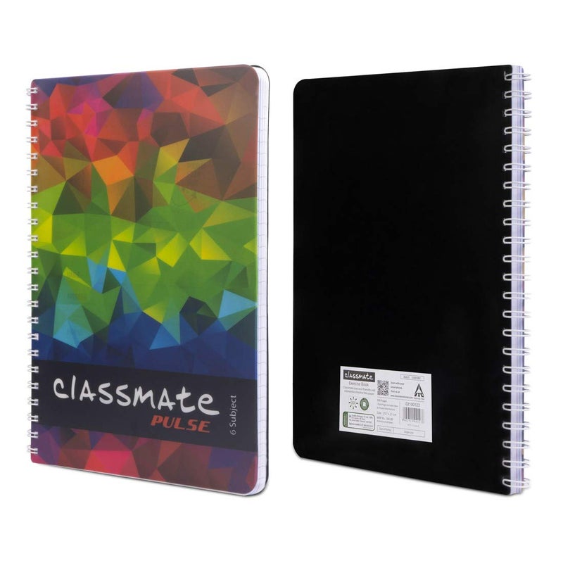 classmate Soft Cover 6 Subject Spiral Binding Notebook, Single Line, 300 Pages Soft Cover 6 Subject Spiral Binding Notebook, Unruled, 300 Pages - Image 4