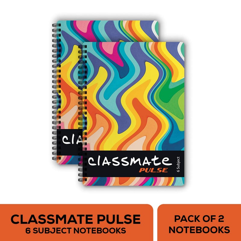 classmate Soft Cover 6 Subject Spiral Binding Notebook, Single Line, 300 Pages Soft Cover 6 Subject Spiral Binding Notebook, Unruled, 300 Pages - Image 5