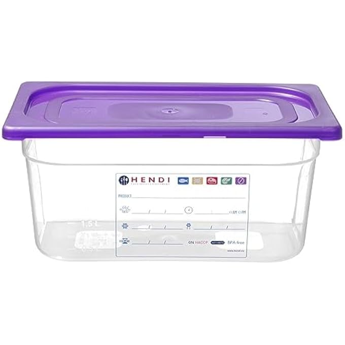 هندي غطاء Gastronorm أرجواني PP 530X325 مم - Image 5