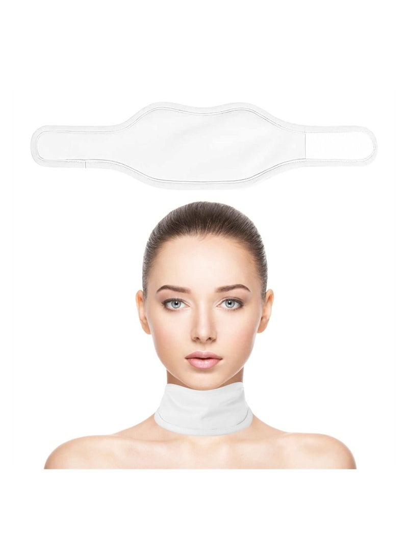 Y&D Castor Oil Neck Pack Compress, Thyroid Wrap, Waterproof Less Mess Reusable for Relaxation, Inflammation Naturopathic (Castor Not Included)- White - Image 1