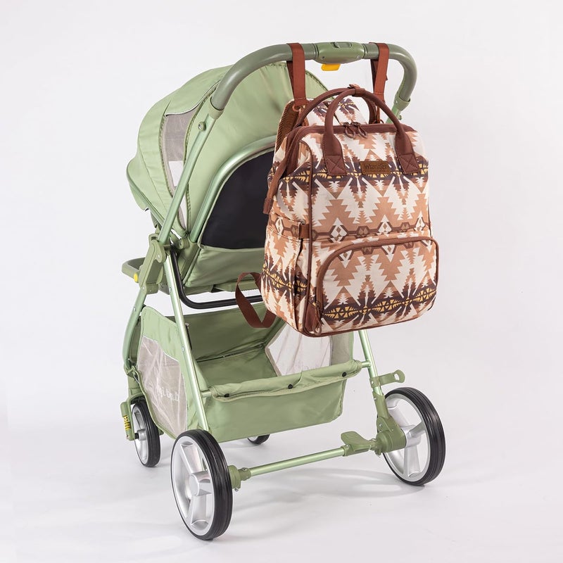 Wrangler Aztec Organized Backpack with Stroller Strap - Image 4