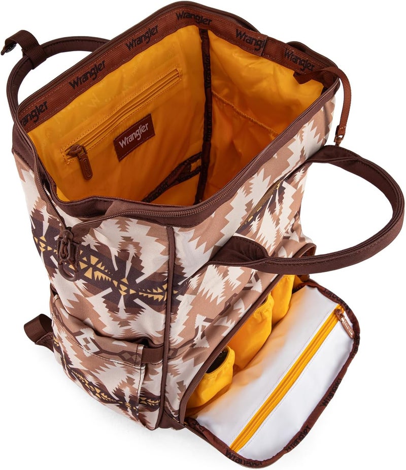 Wrangler Aztec Organized Backpack with Stroller Strap - Image 5