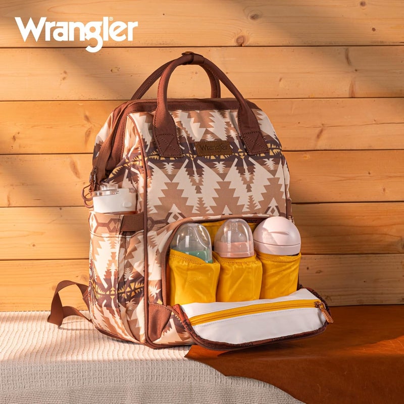 Wrangler Aztec Organized Backpack with Stroller Strap - Image 3
