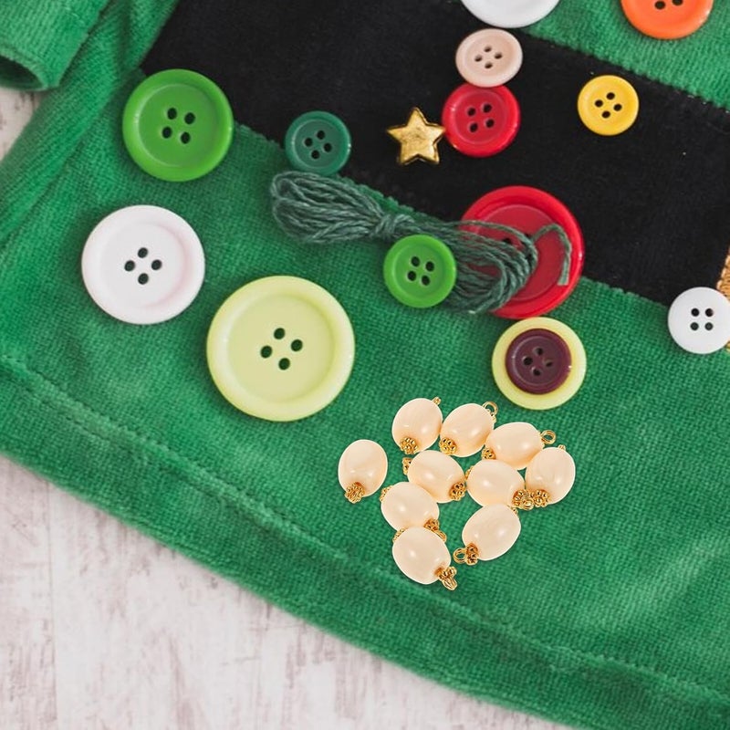10pcs Beige Resin Flower Buttons 12mm Round Knitting Buttons for Women’s Cheongsam Hanfu Blouses Sweaters DIY Sewing Closures Vintage Chinese Clothing - Image 5