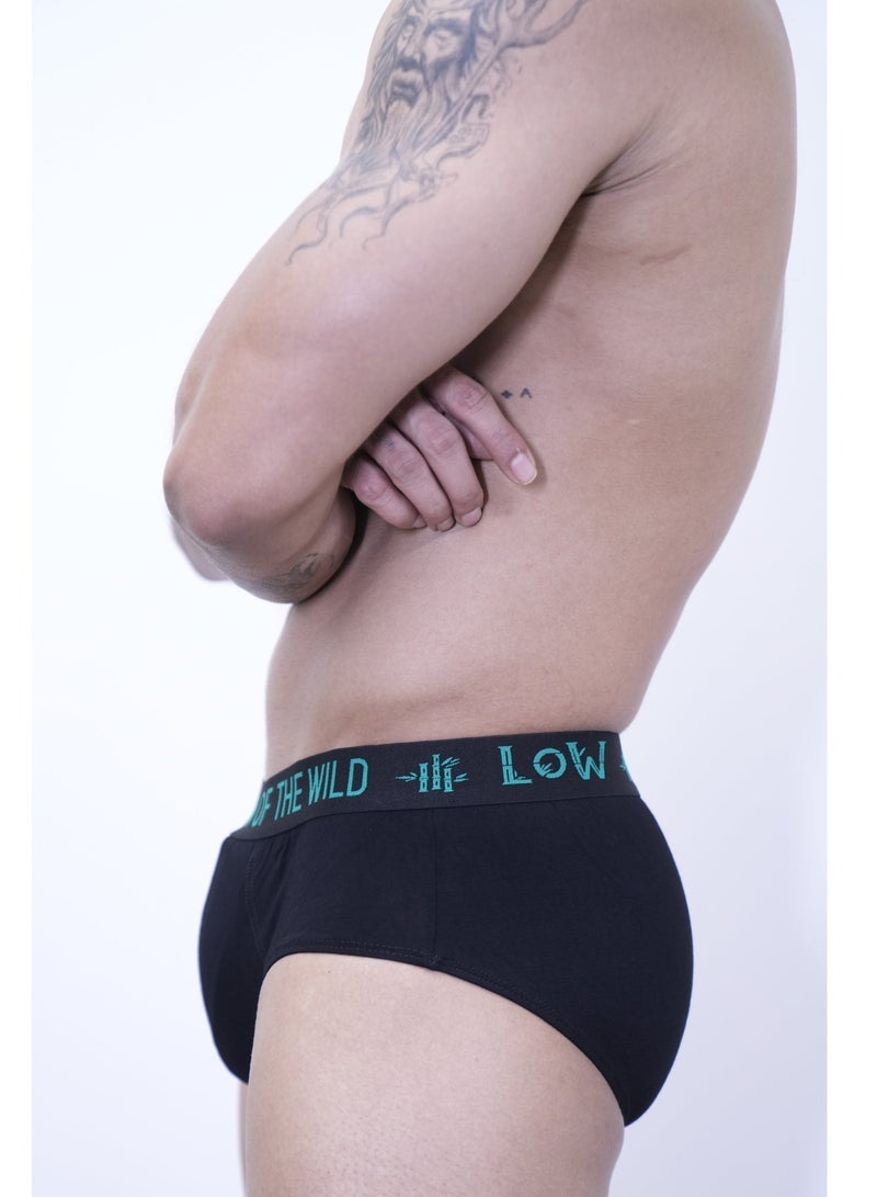 Loom of the wild 3 Pack Men’s Premium Organic Bamboo Cotton Briefs – Dark Collection (Black, Caribbean Sea & Green) | Ultra-Soft Bamboo Cotton Underwear for Men | Antibacterial, Anti-Odour, Breathable & Moisture-Wicking | No Ride-Up, Gentle Stretch | Designed in UAE for the Hot & Humid Gulf Climate | Everyday Comfort for Work, Gym & Travel - Image 4