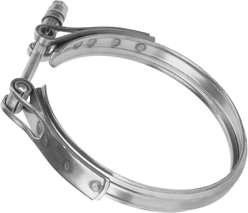 كلاراكو 186917، مشبك توربو V عالي التحمل ومقاوم للتآكل، مشبك شريط V مقاس 5.5 بوصة × 5.9 بوصة، بديل لـ Holset HX52 HX55 للسيارة - Image 1