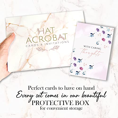 Hat Acrobat Sympathy Cards Bulk with 8 Unique Designs 3pcs Each - 24 Double Sided Sympathy Cards with Envelopes for Your Business - Perfect Condolence Cards with Envelopes (24) - Image 5