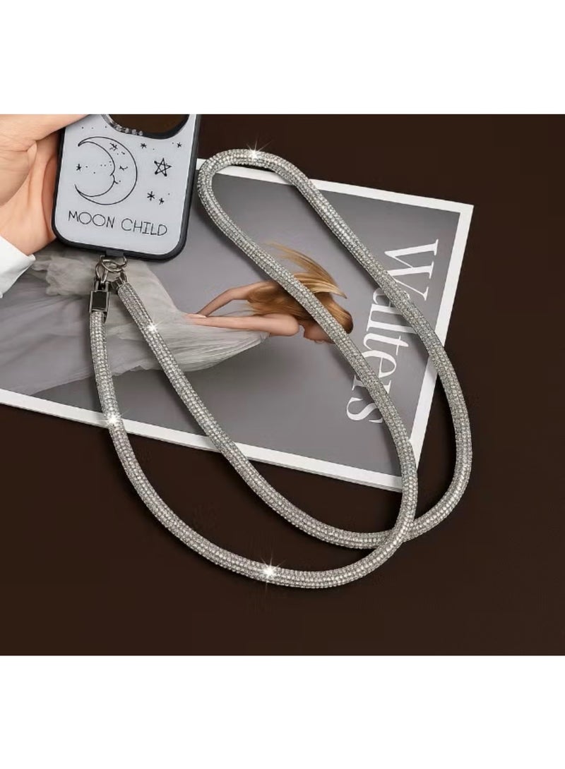 Shein Long Rhinestone Mobile Chain Combines luxury and elegance to protect your phone - Image 4