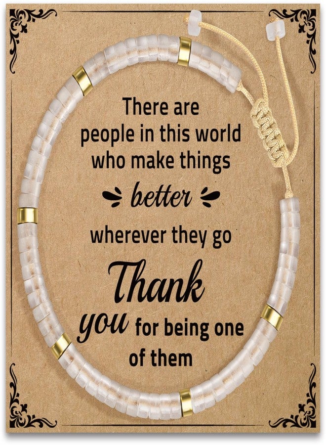 AGOT Thank You Gifts for Women, Inspirational Gifts Crystal Bracelets Appreciation Gift for Friends Teacher Coworkers Leader Boss Nurse, Grateful Gifts for Christmas Birthday Valentines Farewell Retirement - Image 1