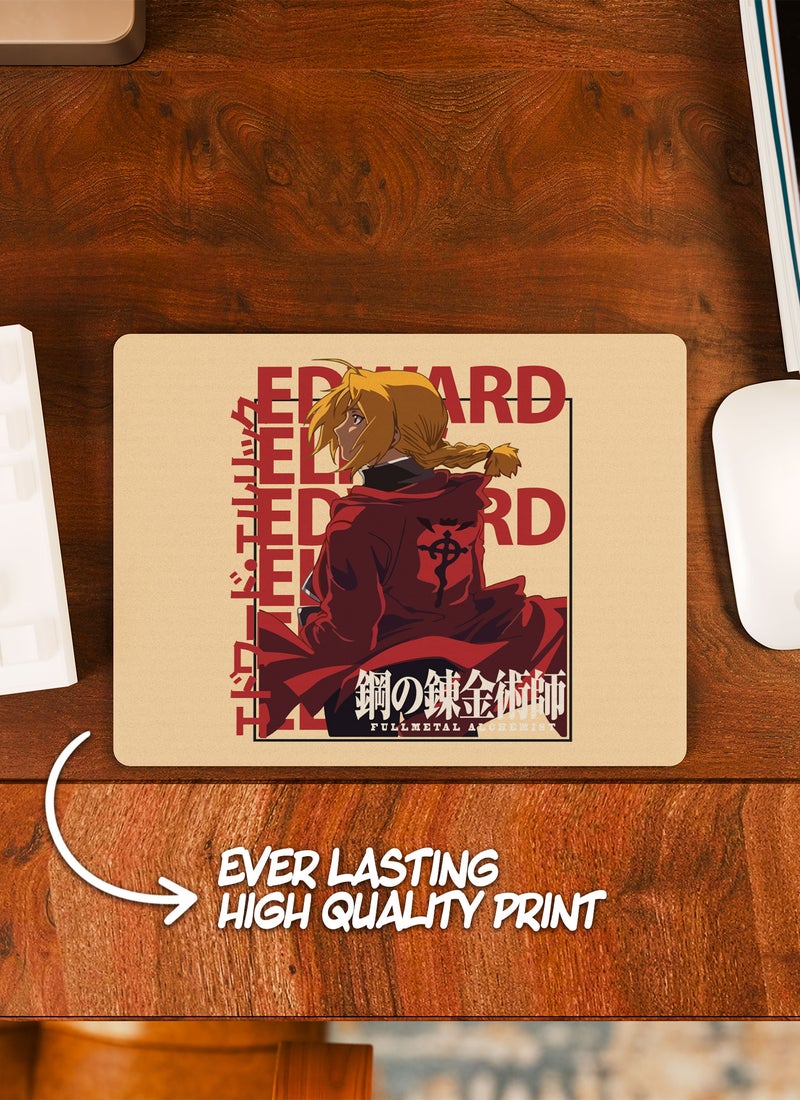 LOUD UNIVERSE Fullmetal Alchemist Jar Fullmetal Alchemist Brotherhood Non-Slip Rubber Base Mouse Pad Edward Elric Rectangular Desk Mouse Pad Alchemist of Steel Amestris-Manga Series - Image 2