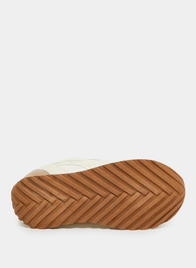 Styli Styli Panelled Lace Up Sneakers