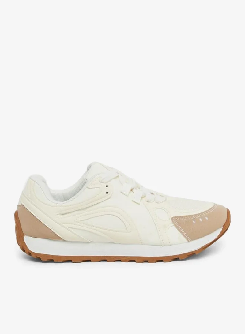 Styli Active Panelled Lace Up Sneakers