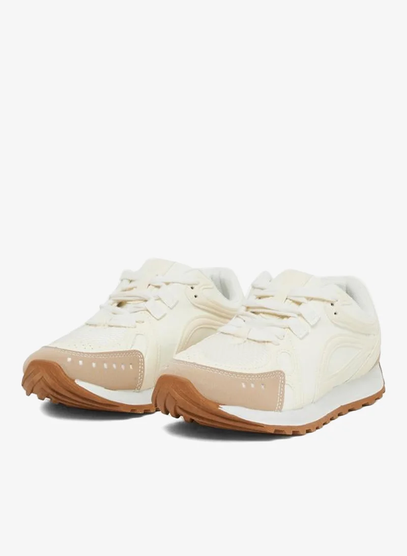 Styli Active Panelled Lace Up Sneakers