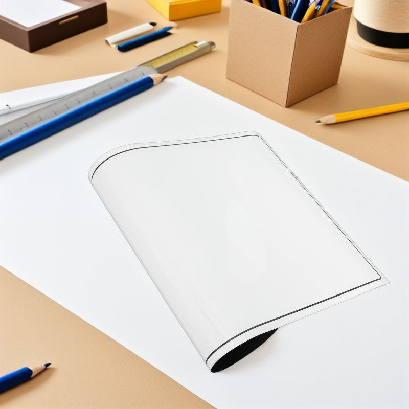 Whiteboard For Fridge - 12x16inch Removable Self-Adhesive Dry Erase Whiteboard Sticker - Pvc Small Memo Board Sheet Erasable Planning For Dorm Fridge Meeting Room - Image 2