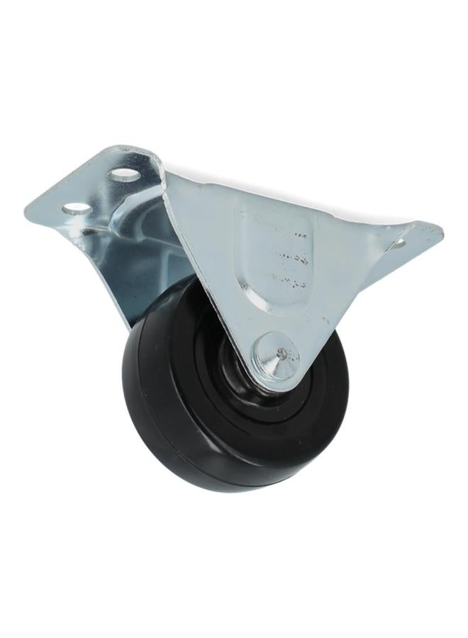 ACE Plate High-Quality and Durable Swivel Caster Silver and Black 31-25000000-22100C - Image 2