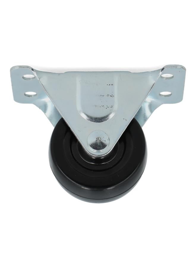 ACE Plate High-Quality and Durable Swivel Caster Silver and Black 31-25000000-22100C - Image 1