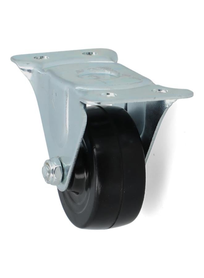 ACE Plate High-Quality and Durable Swivel Caster Silver and Black 31-25000000-22100C - Image 4