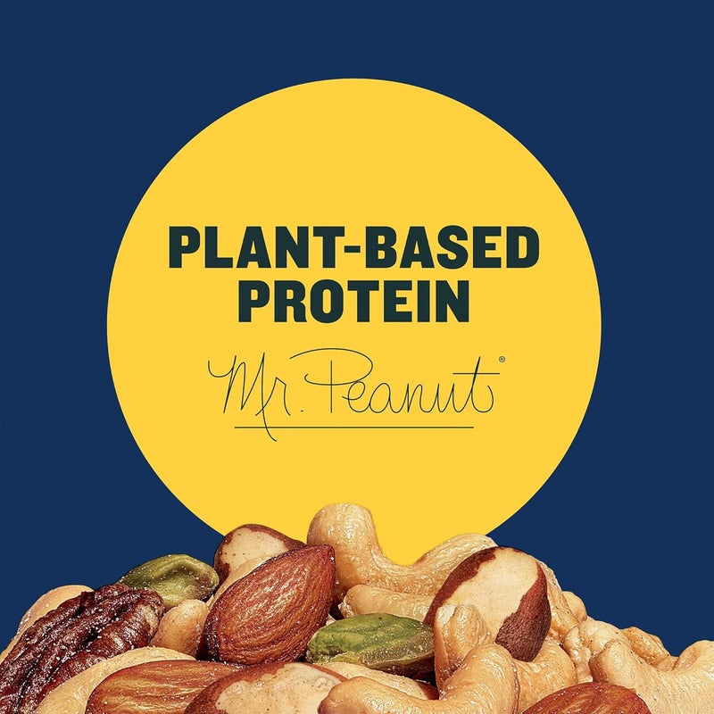 Planters Deluxe Unsalted Mixed Nuts - 15.25 oz Canister with Cashews, Almonds, Brazil Nuts, Pistachios, and Pecans - Image 4