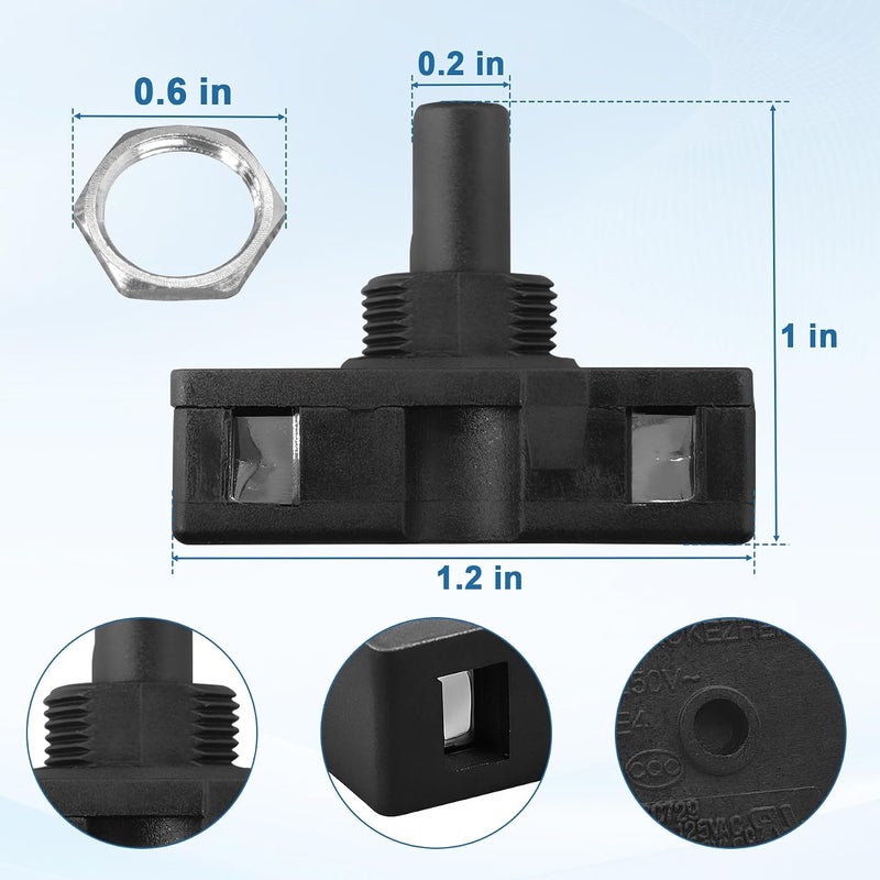 superbobi Range Hood Light Lamp Switch for GE WB24X10130 AP3754330 PS953546 - Image 2