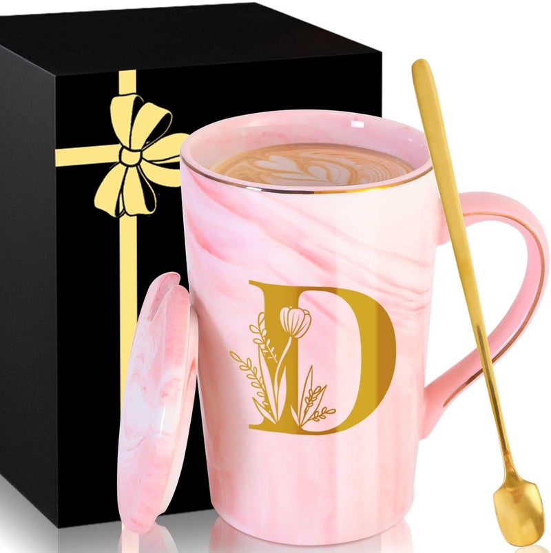 MNZZ Personalized Ceramic Coffee Mug with Lid Tea Cup Cool Grandma Gifts Grandmother Nana Glamma Mawmaw Yaya Abuela Abuelita Grandmas Mamaw Memaw Mimi Nonna Granny Oma Meme Christmas Xmas Present,D - Image 1